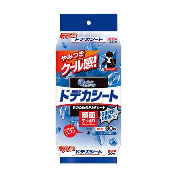 日本大王 日本大王 超涼感特大擦汗濕紙巾 攜帶包(30入/包)