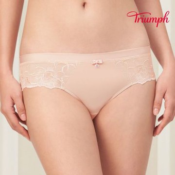 黛安芬-FLORALE 浪漫梔子花系列 中腰三角內褲 M-EL 裸膚