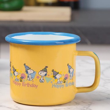 歐麗家琺瑯口杯老式鐵瓷搪瓷杯馬克杯兒童成人卡通口杯牛奶杯水杯