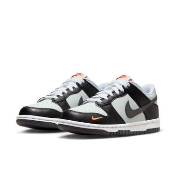 NIKE 休閒鞋 女鞋 大童 運動鞋 DUNK LOW GS 黑灰 FN7784-001