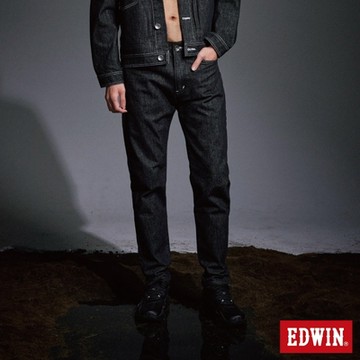 EDWIN 男裝 怪彈力系列 怪彈力修身丹寧窄管褲-黑色