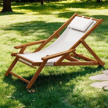 【堅固承重】可折疊躺椅家用庭院陽臺午休椅戶外帆布露營兩用椅子沙新款沙灘椅