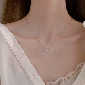 銀奧純銀項鏈女小眾設計感年新款潮鎖骨鏈ins冷淡風頸鏈