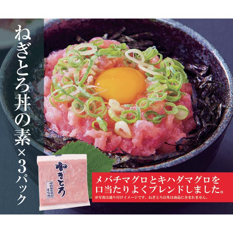 大人気の海鮮丼をどっさり★海鮮丼詰合せ計15食 （マグロ漬け3p＋ネギトロ3P サーモンネギトロ3p トロサーモン3p イカサーモン3P）