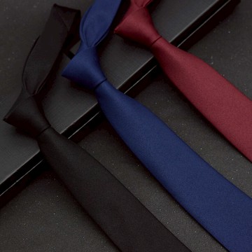 領帶男正裝商務工作上班7CM結婚新郎黑色酒紅色時尚女生潮禮盒裝