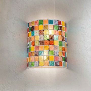 E27馬賽克玻璃壁燈 B64-29-73975