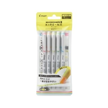 PILOT百樂 3.3+0.5mm KIRE-NA - 綺麗螢光筆5色組 一般色/淡彩色〖SKIW-1-5C1/2〗