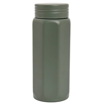 HOLA 和樂家居 PALETTE 旋蓋式稜角不鏽鋼保溫瓶  琉璃綠  340ml  1個