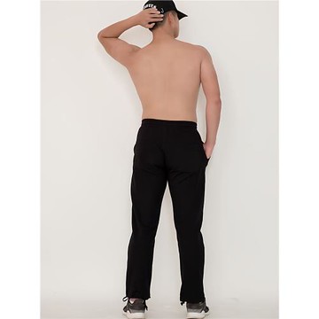 衛褲男純棉彈力健身修身運動休閑褲小腳收口潮流原創春秋長褲男士