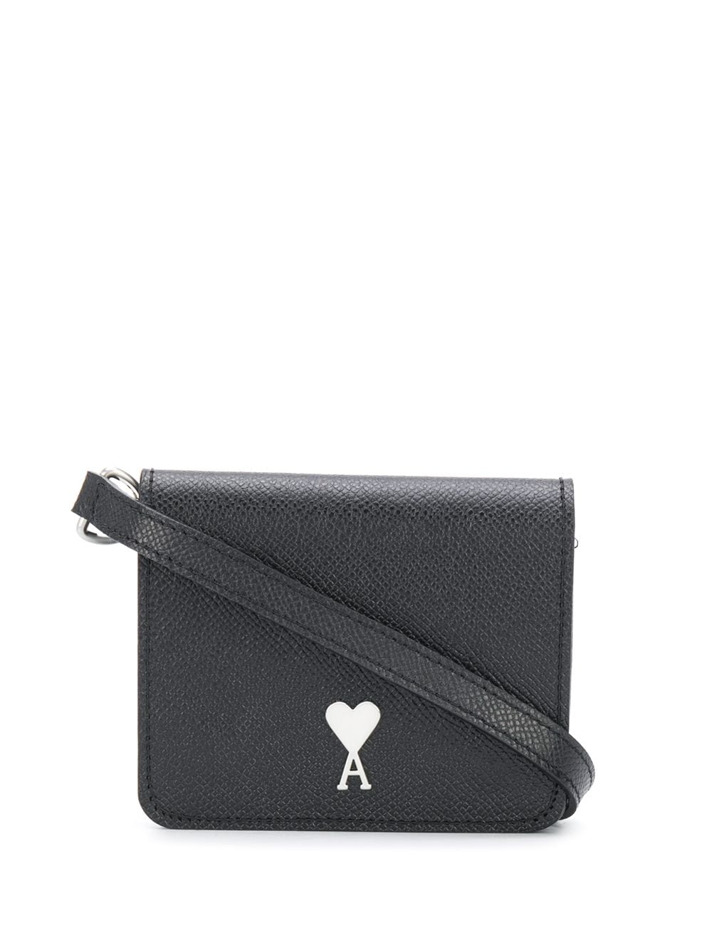 AMI Paris - mini cross-body bag - unisex - Calf Leather - One Size - Black