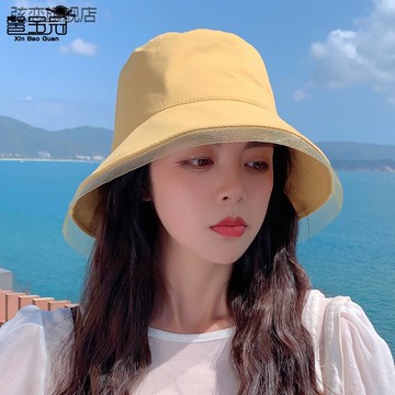 8024春夏新款日系網邊遮陽帽大檐漁夫帽子女春夏韓版時尚盆帽