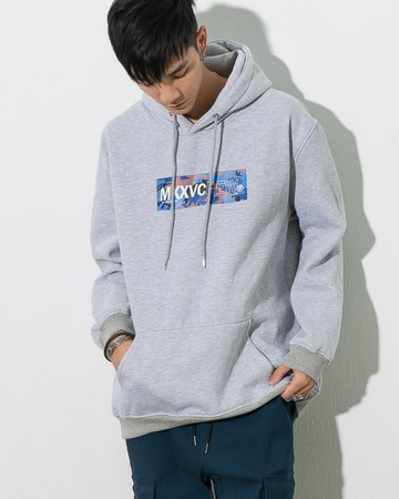 超厚磅數-迷彩BOX帽TEE（灰色）