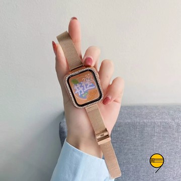 細款 米蘭金屬卡扣錶帶 適用 Apple Watch 11 10 9 8 7 6 SE金屬不鏽鋼錶帶 42mm 46mm