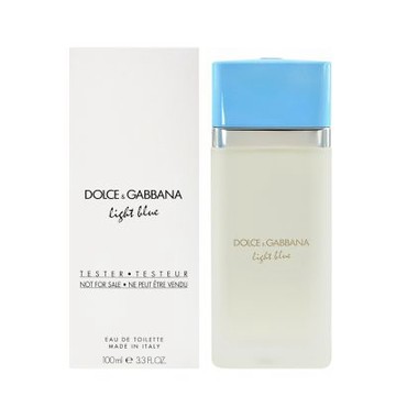 TESTER環保盒有蓋-Dolce&Gabbana D&G 淺藍女性淡香水 100ml Light Blue EDT 總代理公司貨