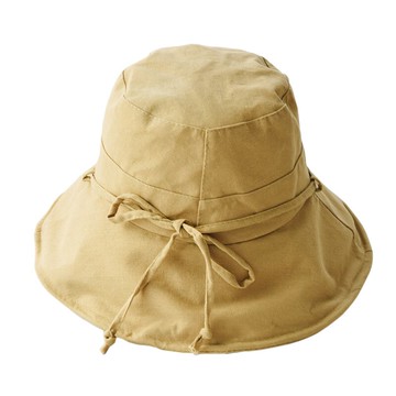 遮陽帽漁夫帽-棉麻純色百搭防曬女帽子4色73vf6【獨家進口】【米蘭精品】