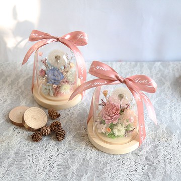 S16蒲公英罩盅 / 玻璃罩盅 玻璃花盅 畢業禮物