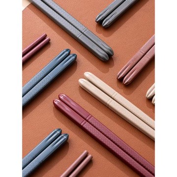 高檔合金筷子家用防滑2025家庭新款一人一筷耐高溫消毒防霉商用筷