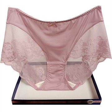 彩田花仙子內褲女蕾絲邊速干性感中腰超薄夏季純棉襠包臀透氣舒適