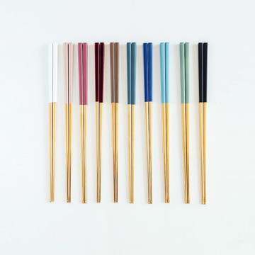 原來是泥 |北歐風創意304不銹鋼防滑粉色少女心筷子餐具家用組合