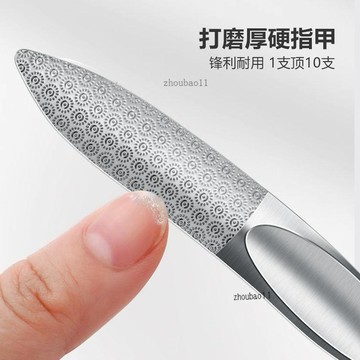 有貨在臺🚀蝦皮最低價🚀新款不鏽鋼指甲挫打磨條美甲專用二合一灰指甲拋光指甲銼刀修甲搓