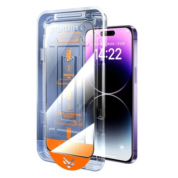 bebehome 抗藍光懶人速貼滿版手機玻璃螢幕保護貼膜 高清款 鋼化玻璃  iPhone 16  1個