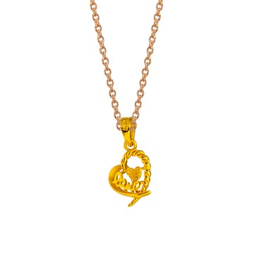 Jove gold JoveGold漾金飾 愛情電影黃金墜子 送項鍊