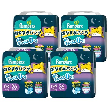 Pampers 幫寶適 巧虎安睡褲/拉拉褲/尿布 12~17kg  XL  104片