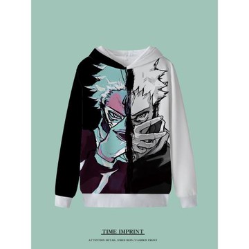 咒術回戰五條悟痛衣虎杖悠仁衛衣二次元大碼寬松小青年外套炸街衫