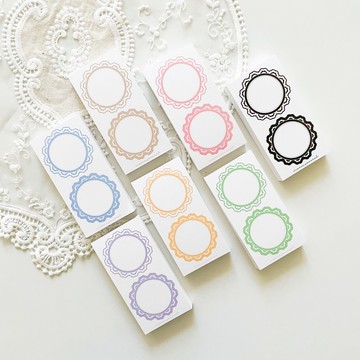 半月形花框剪貼簿用紙