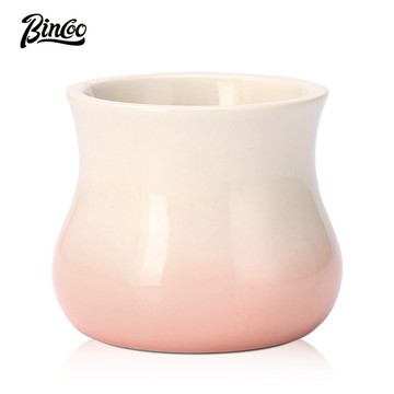 BINCOO 日式復古手沖咖啡品鑒杯 陶瓷ins簡約拿鐵杯 澳白拉花咖啡杯 150ML