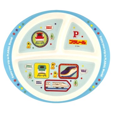 Skater 竹纖維美耐皿分隔餐盤 3格 430ml  1個  鐡道王國