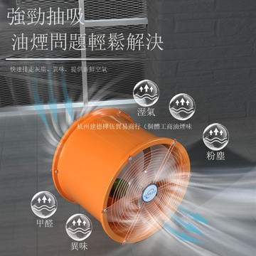 工業級排氣扇廚房油煙管道抽風機強力軸流排風扇高速圓筒形換氣扇【DD1113001】