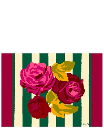 Set Of 2 Nizam Stripes Green Placemats