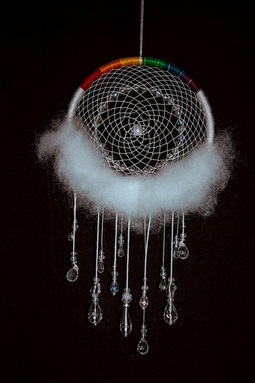 純手工捕夢網 Handmade Dreamcatcher－【雨滴】