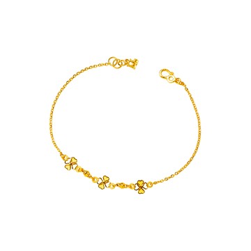 Jove gold JoveGold漾金飾 天氣晴黃金手鍊