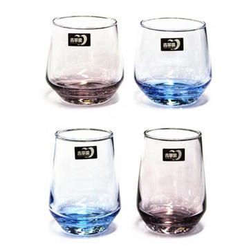 青蘋果玻璃杯極光水杯藍色酒杯啤酒透明杯子耐高溫2025新款高顏值