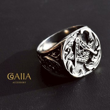 STEEL鋼戒。共濟會神秘圖騰（11號現貨供應中） | NAN