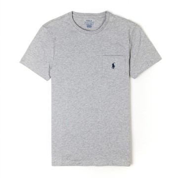Polo Ralph Lauren 經典刺繡小馬素面短袖T恤-灰色