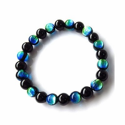 ケラママリン ホタルガラス モリオン 黒水晶 ブレスレット 8mm 沖縄 ホタル石 とんぼ玉 通販 Lineポイント最大get Lineショッピング