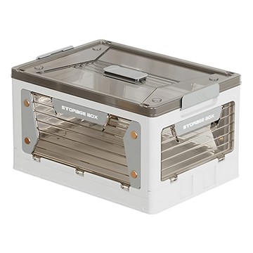 五開門折疊收納箱  32.5 x 10 x 43.5cm  白色  1盒