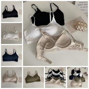 黑色運動比基尼高腰溫泉泳裝小胸韓版女帶固定胸墊分體泳衣無鋼托