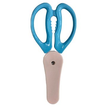 bab 培寶 可拆式寶寶餐食剪 長刃  420不鏽鋼硬度  附收納蓋  15.5 x 6.8cm  1支  DB35203