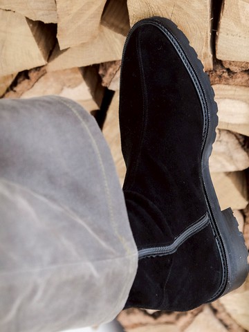 PEDRO Ankle Boots SUEDE Black