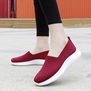 【LN】現+預 透氣淺口飛織軟底舒適女鞋