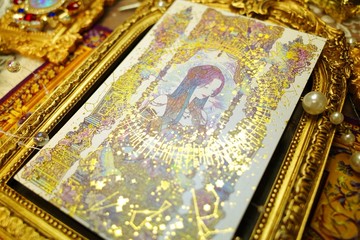 森林女孩插畫明信片 (libet) 雙面書籤卡夾書夾