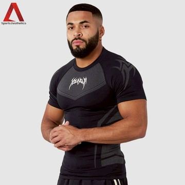 彈力肌肉健身運動T恤 男生 緊身 訓練 跑步 短袖上衣 S-3XL 現貨 Youngal