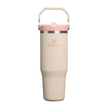 STANLEY 經典系列 IceFlow 手提吸管杯2.0 0.88L / 香檳粉