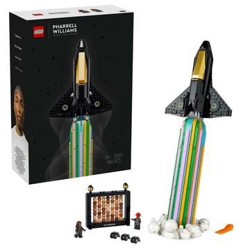LEGO 樂高 與菲瑞威廉斯飛越月球 菲董聯名icons系列  10391  966片  1組