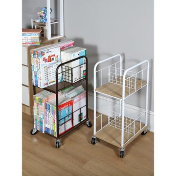 可移動書本收納小推車置物架書桌旁書架學生兒童繪本書籍收納神器