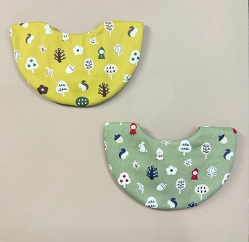 Maygo.bib . 小紅帽的森林朋友圍兜兜、手作圍兜、八層紗、雙面兜